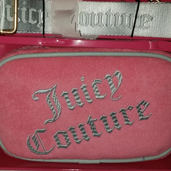 NEW Juicy Couture Slim Camera Bag & Envelope CC & Strap SE Pink Lemonade 3 Set - Picture 2 of 4